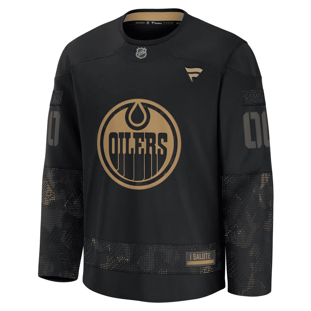 Hygo Shirts Edmonton Oilers Fanatics 2024 Military Practice Jersey