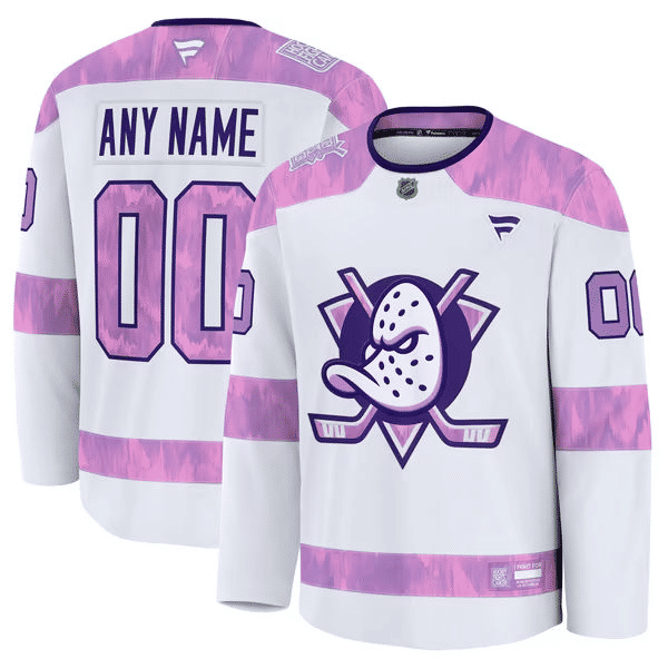 Hygo Shirts Fanatics Anaheim Ducks Hockey Fights Cancer Practice Jersey