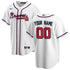 Nike Atlanta Braves Home Replica Custom Jersey White