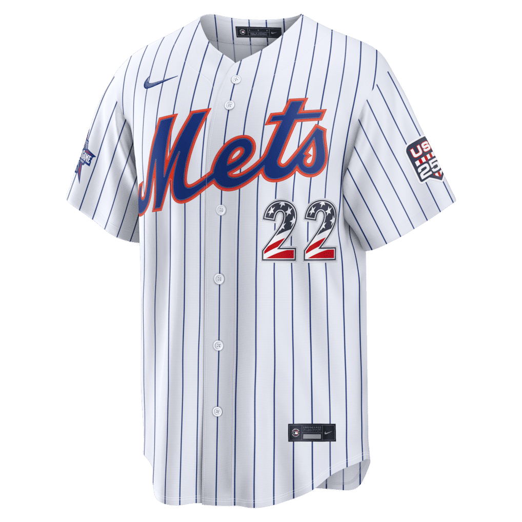 Nike Juan Soto New York Mets 2026 All-Star Game Stars & Stripes Stadium Jersey White