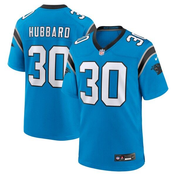 Nike Chuba Hubbard Carolina Panthers Alternate Game Jersey Blue