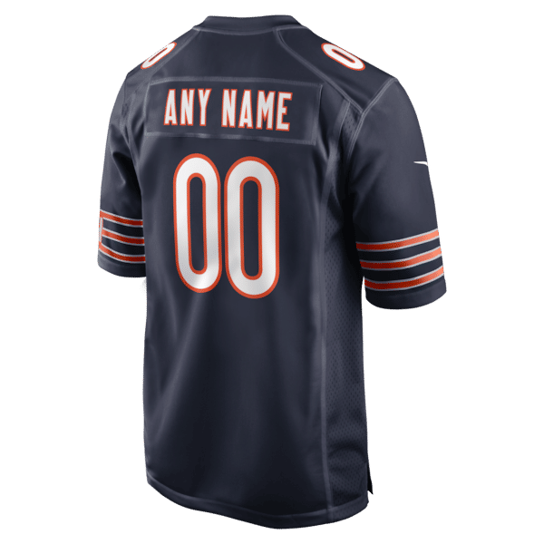 Nike Chicago Bears Custom Game Jersey Navy