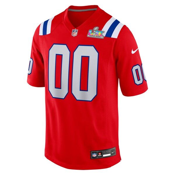 Nike New England Patriots Custom Game Jersey Red