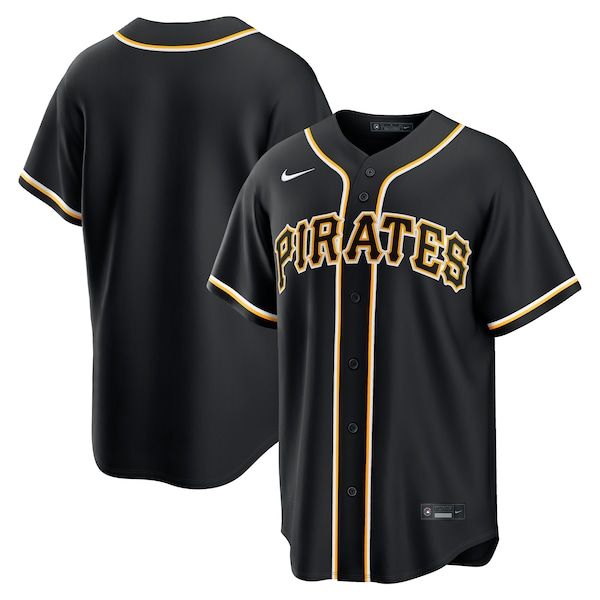 Nike Paul Skenes Pittsburgh Pirates Black Out Fashion Replica Jersey