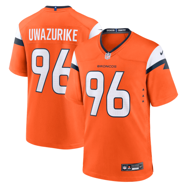 Nike Eyioma Uwazurike Denver Broncos Team Game Jersey Orange