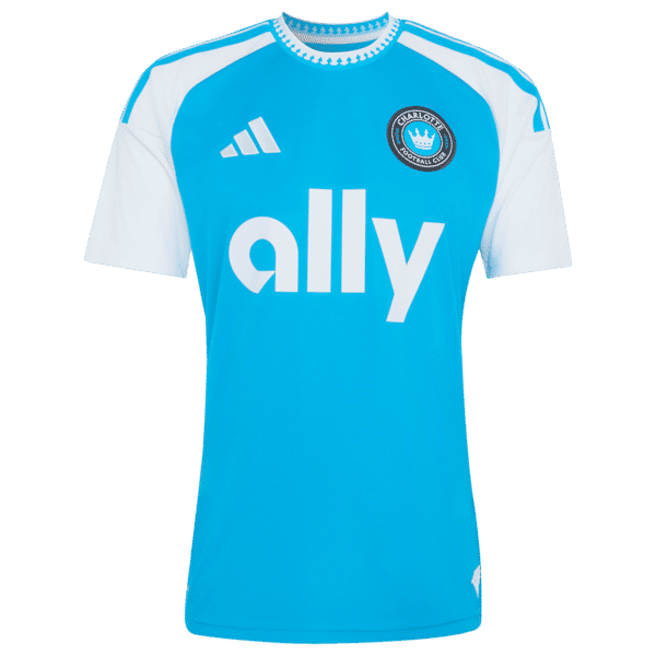 Adidas Charlotte FC 2026 Carolina Kit Crowns Up Replica Custom Jersey Blue