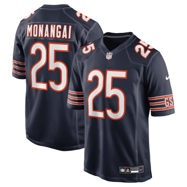 Nike Kyle Monangai Chicago Bears Team Game Jersey Navy