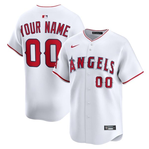 Nike Los Angeles Angels Home Limited Custom Jersey White