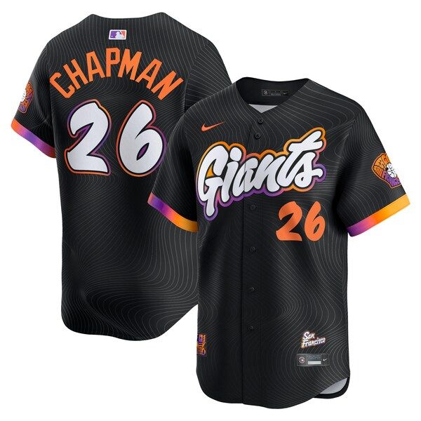 Nike Matt Chapman San Francisco Giants 2025 City Connect Limited Jersey Anthracite
