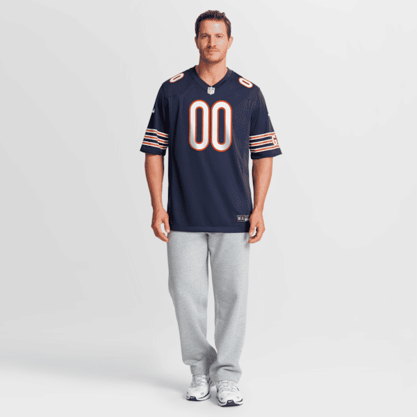 Nike Chicago Bears Custom Game Jersey Navy