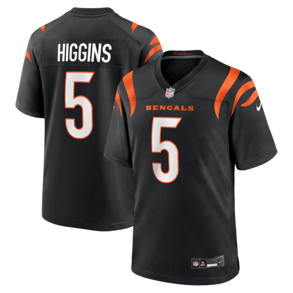 Nike Tee Higgins Cincinnati Bengals Game Jersey Black