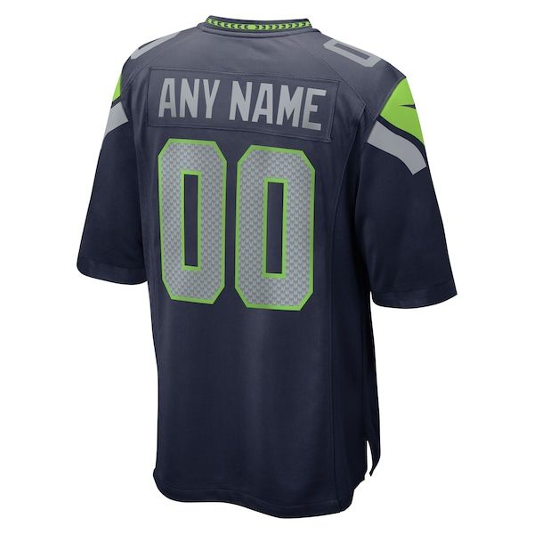 Nike Seattle Seahawks Custom Game Jersey Navy