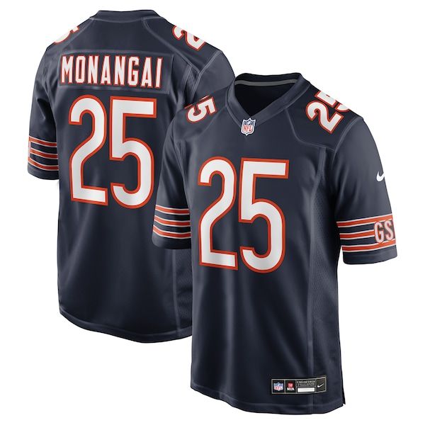 Nike Kyle Monangai Chicago Bears Team Game Jersey Navy