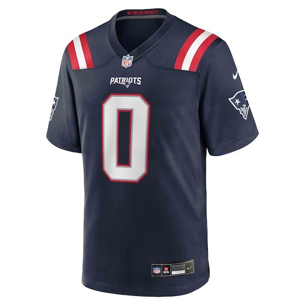 Nike Christian Gonzalez New England Patriots Game Jersey Navy