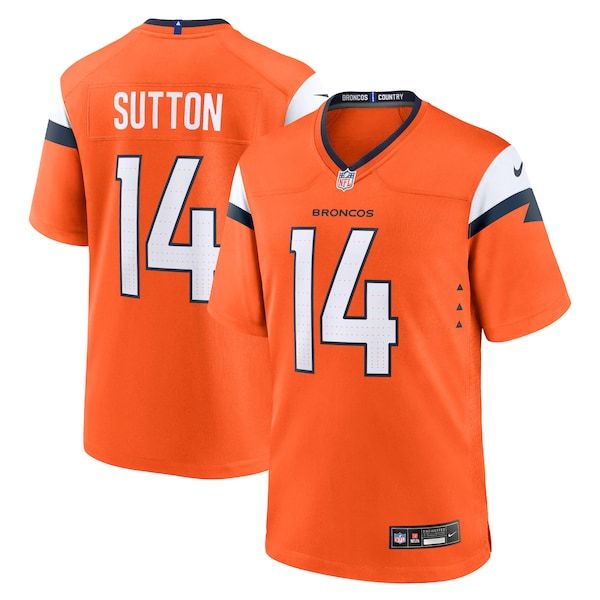 Nike Courtland Sutton Denver Broncos Mile High Collection Game Jersey Orange