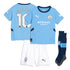 Manchester City Home Minikit 2024-25 with Grealish 10 printing Soccer Shirt - Blue