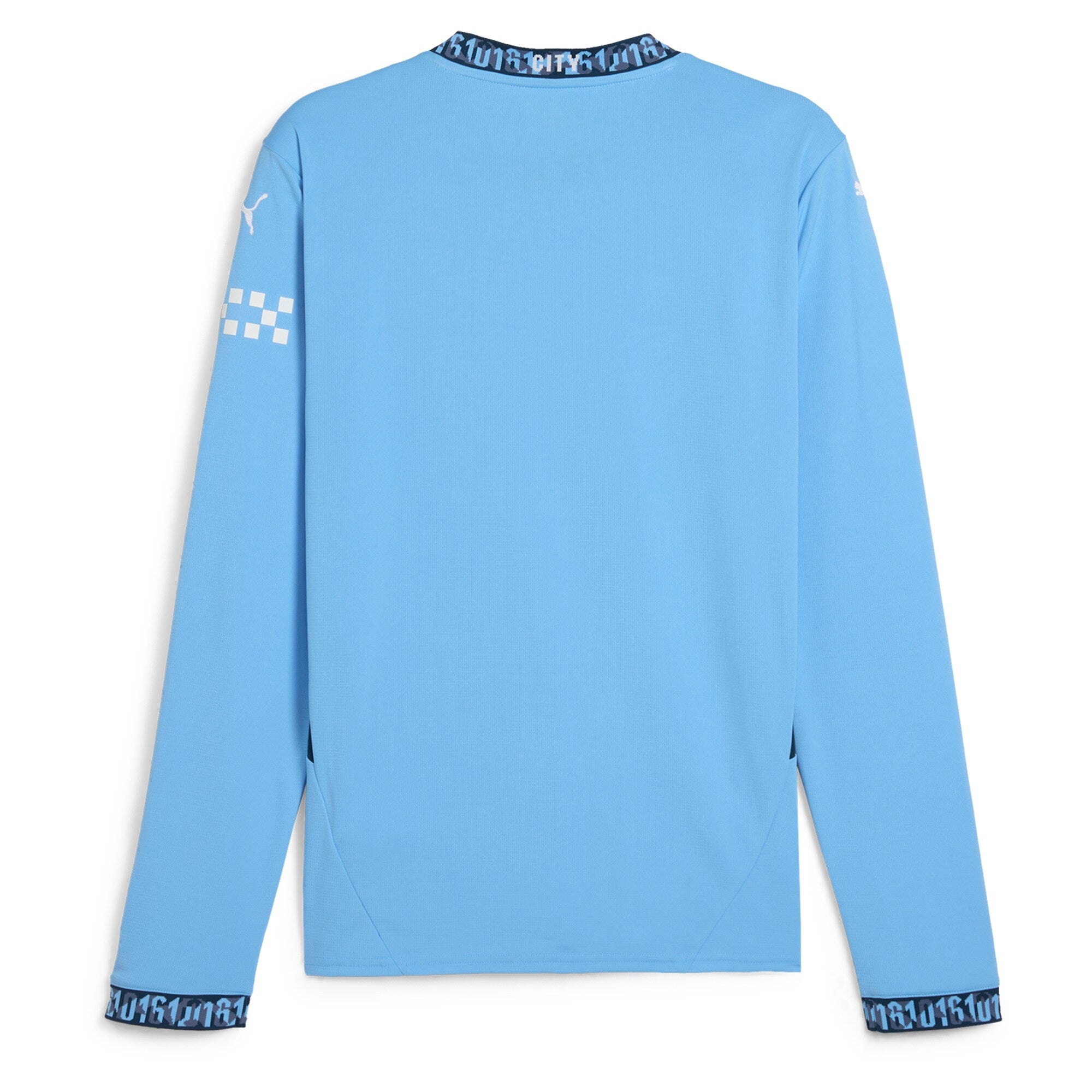 Manchester City Home Shirt 2024-25 - Long Sleeve Custom Soccer Shirt - Blue