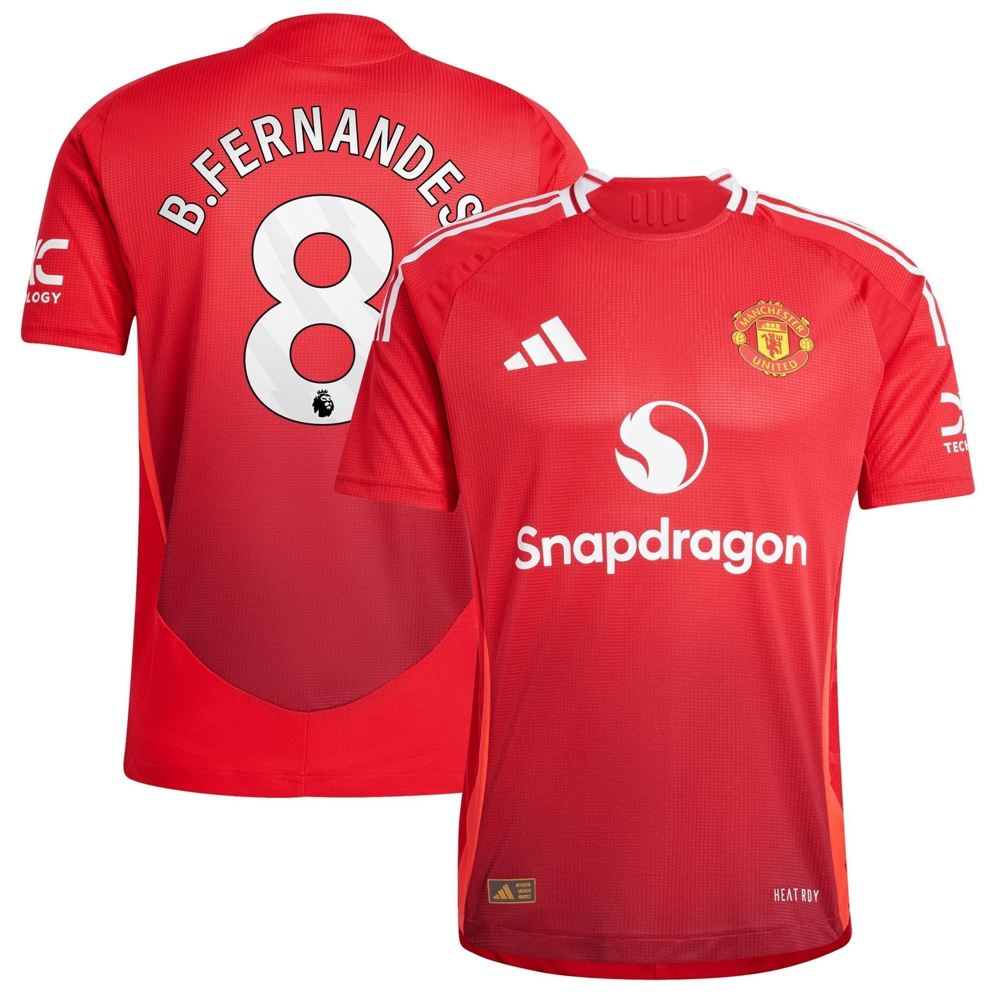 Manchester United  Home Shirt 2024-25 with B.Fernandes 8 printing Soccer Shirt - Red