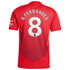 Manchester United  Home Shirt 2024-25 with B.Fernandes 8 printing Soccer Shirt - Red