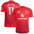Manchester United  Home Shirt 2024-25 with Højlund 11 printing Soccer Shirt - Red