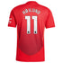 Manchester United  Home Shirt 2024-25 with Højlund 11 printing Soccer Shirt - Red