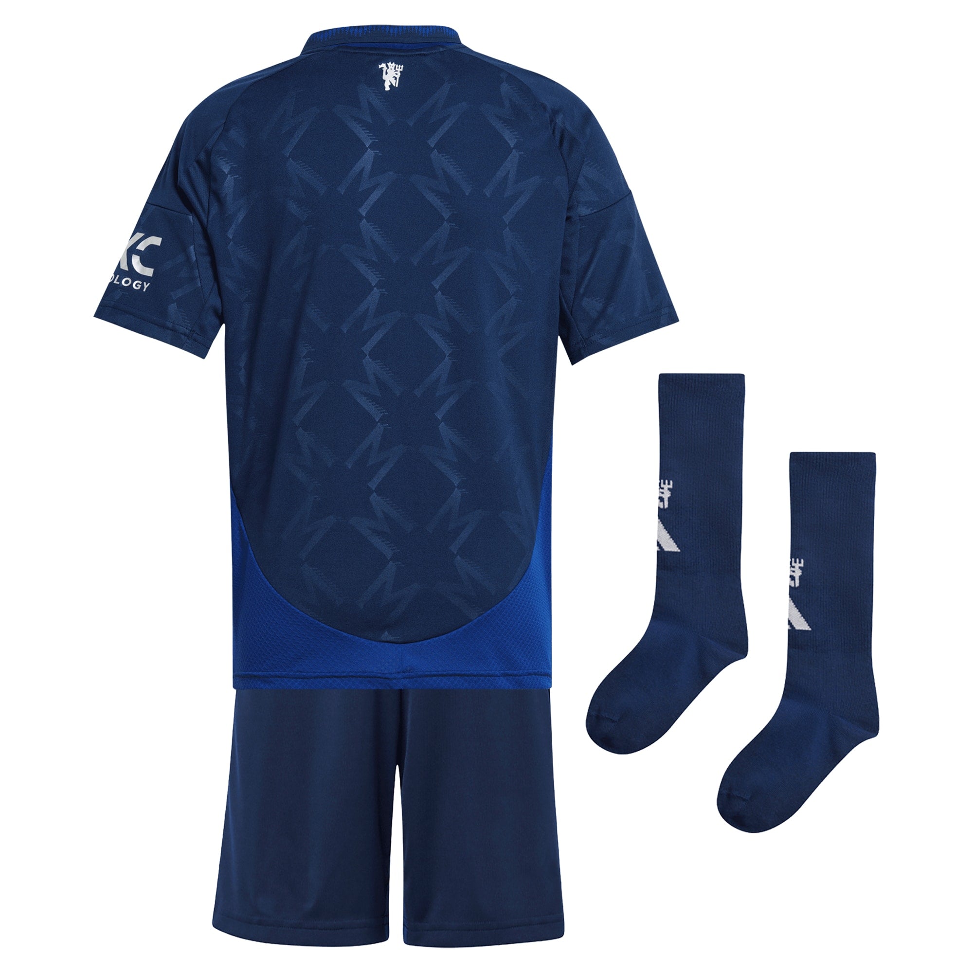 Manchester United Away Minikit 2024-25 Custom Soccer Shirt - Blue