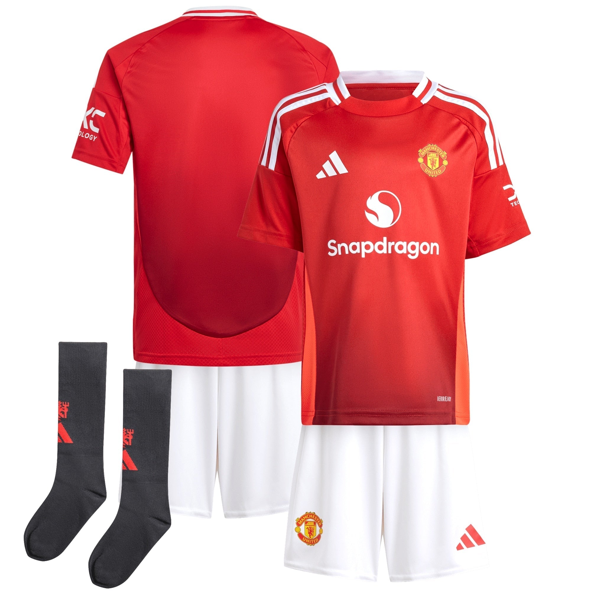 Manchester United  Home Minikit 2024-25 Soccer Shirt Kids - Red