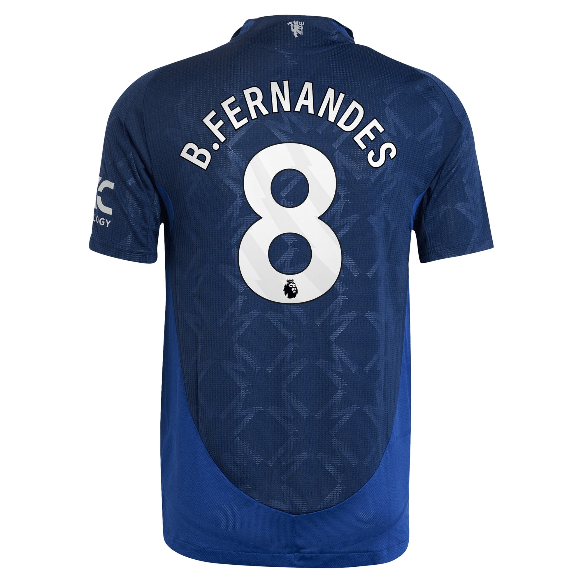 Manchester United EPL Away Shirt 2024-25 with B.Fernandes 8 printing Soccer Shirt - Blue