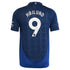 Manchester United EPL Away Shirt 2024-25 with Højlund 9 printing Soccer Shirt - Blue