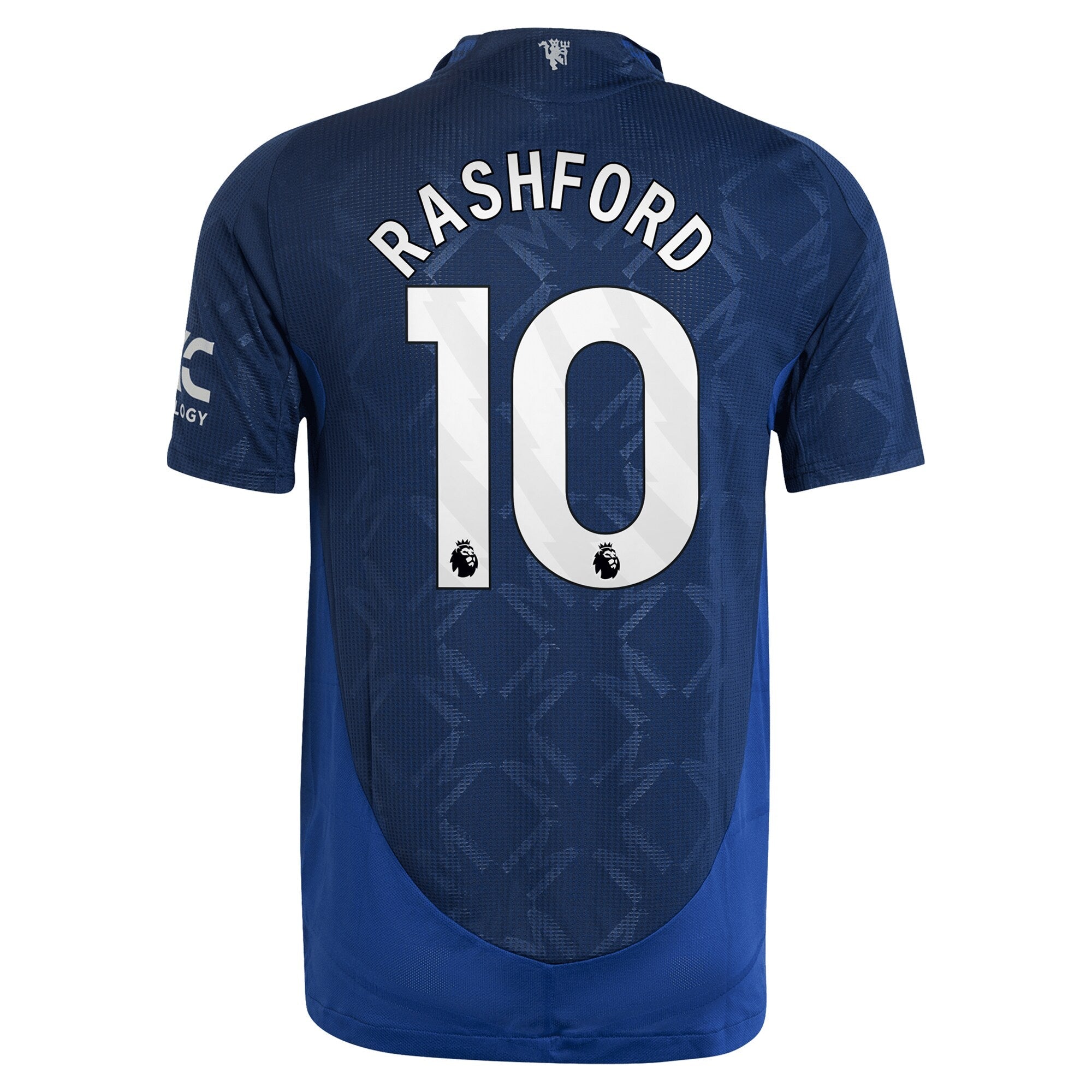 Manchester United EPL Away Shirt 2024-25 with Rashford 10 printing Soccer Shirt - Blue