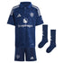 Manchester United EPL Away Mini Kit 2024-25 with Rashford 10 printing Soccer Shirt - Blue