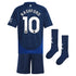 Manchester United EPL Away Mini Kit 2024-25 with Rashford 10 printing Soccer Shirt - Blue