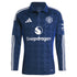 Manchester United EPL Away Shirt 2024-25 - Long sleeve with B.Fernandes 8 printing Soccer Shirt - Blue