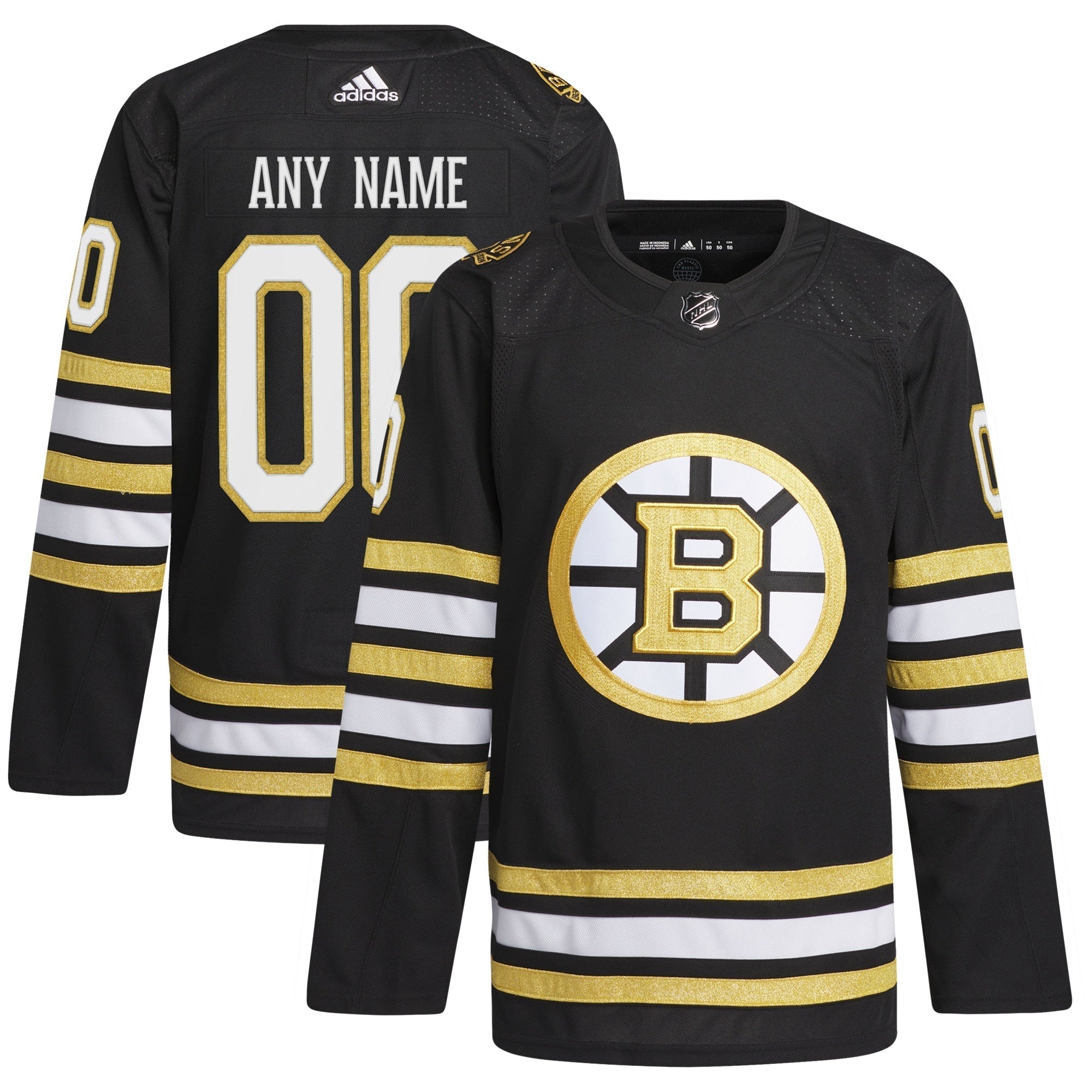 Boston Bruins  100th Anniversary Primegreen customized Shirt - Black