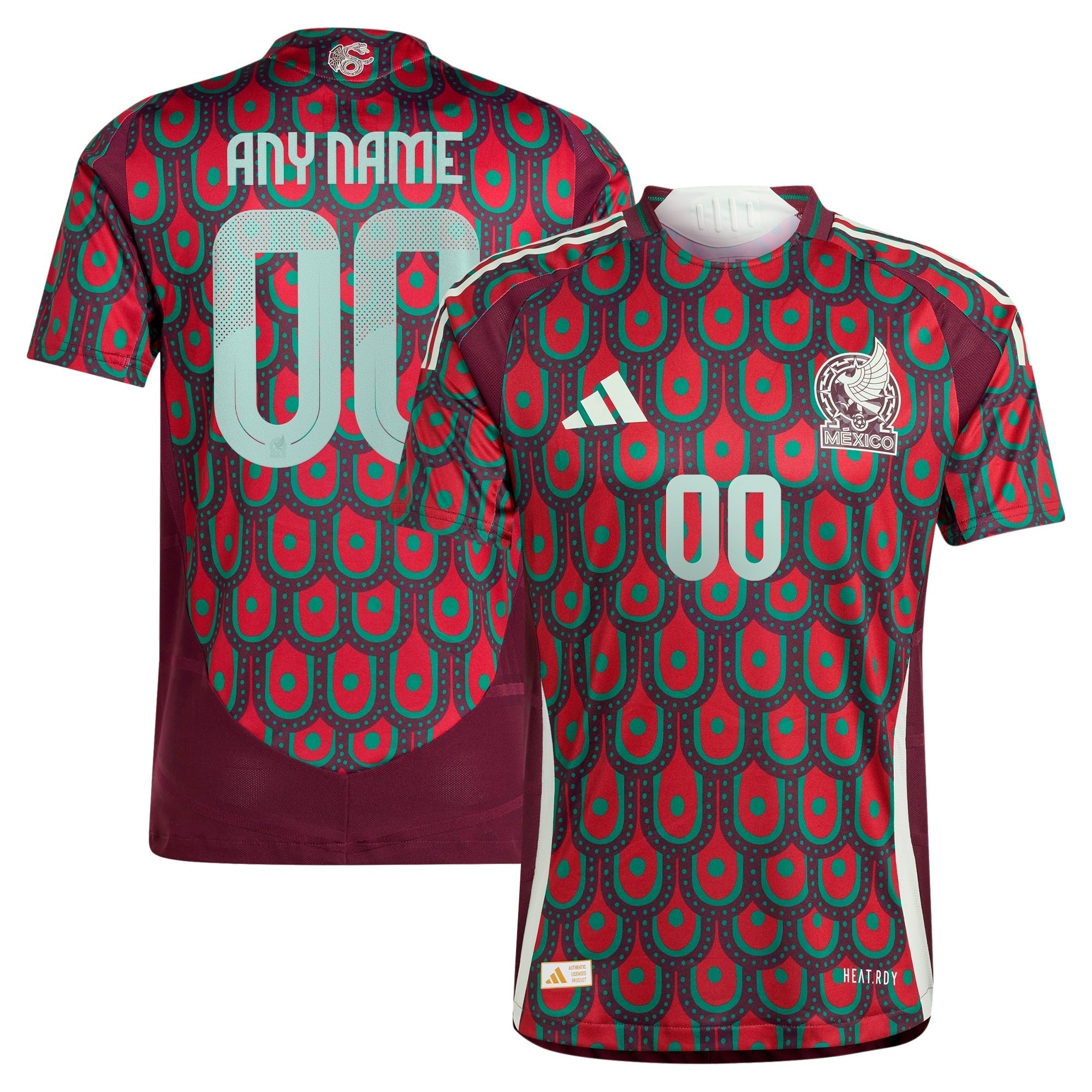 Mexico National Team  2024 Home Customized Soccer Shirt - Burgundy