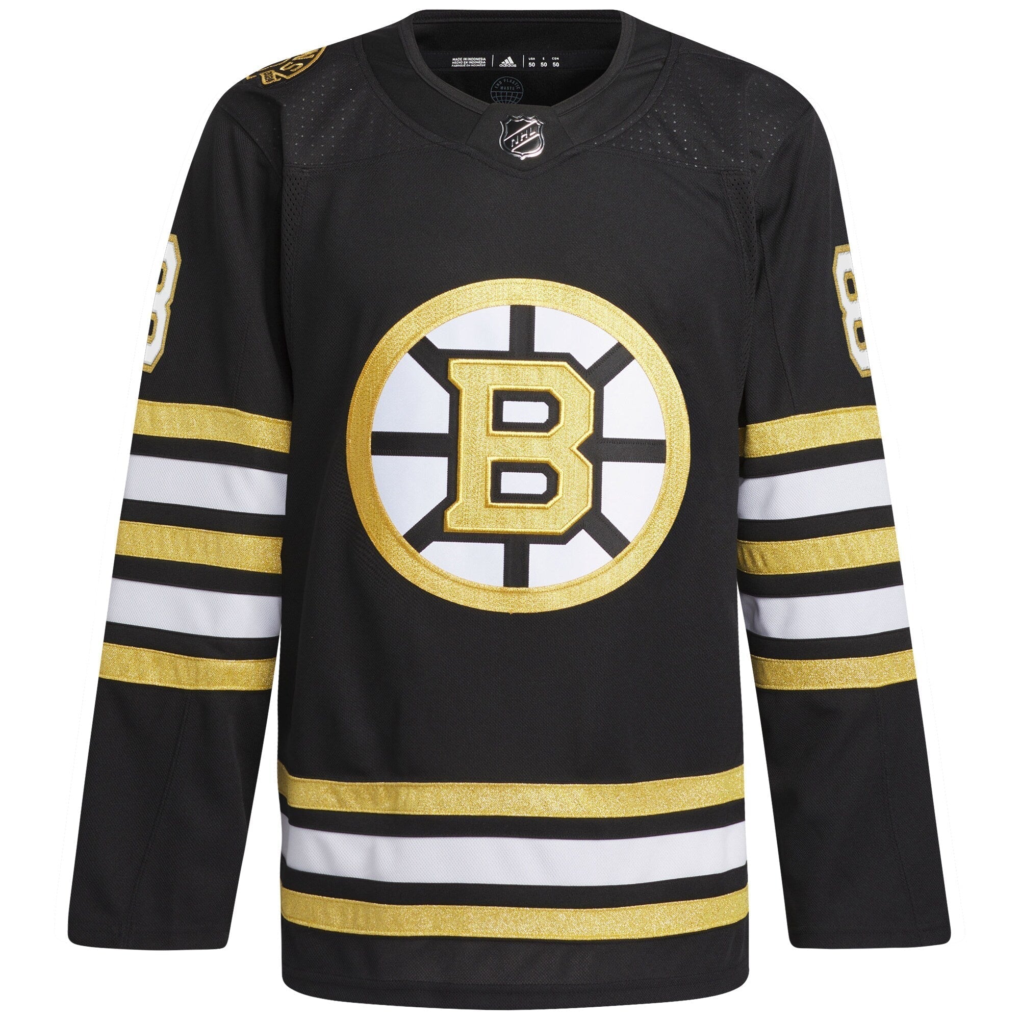 David Pastrnak Boston Bruins  Primegreen 100th Anniversary  Player Shirt - Black