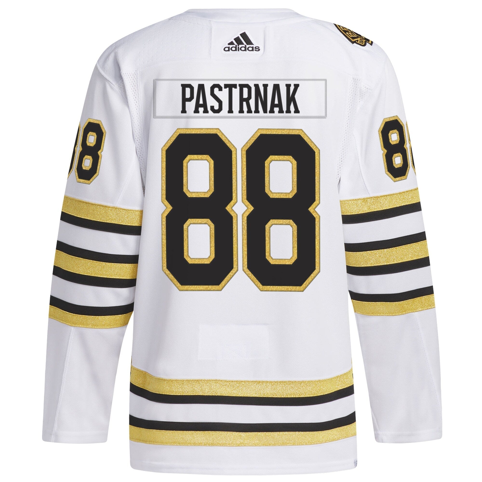 David Pastrnak Boston Bruins  Primegreen 100th Anniversary  Player Shirt - White
