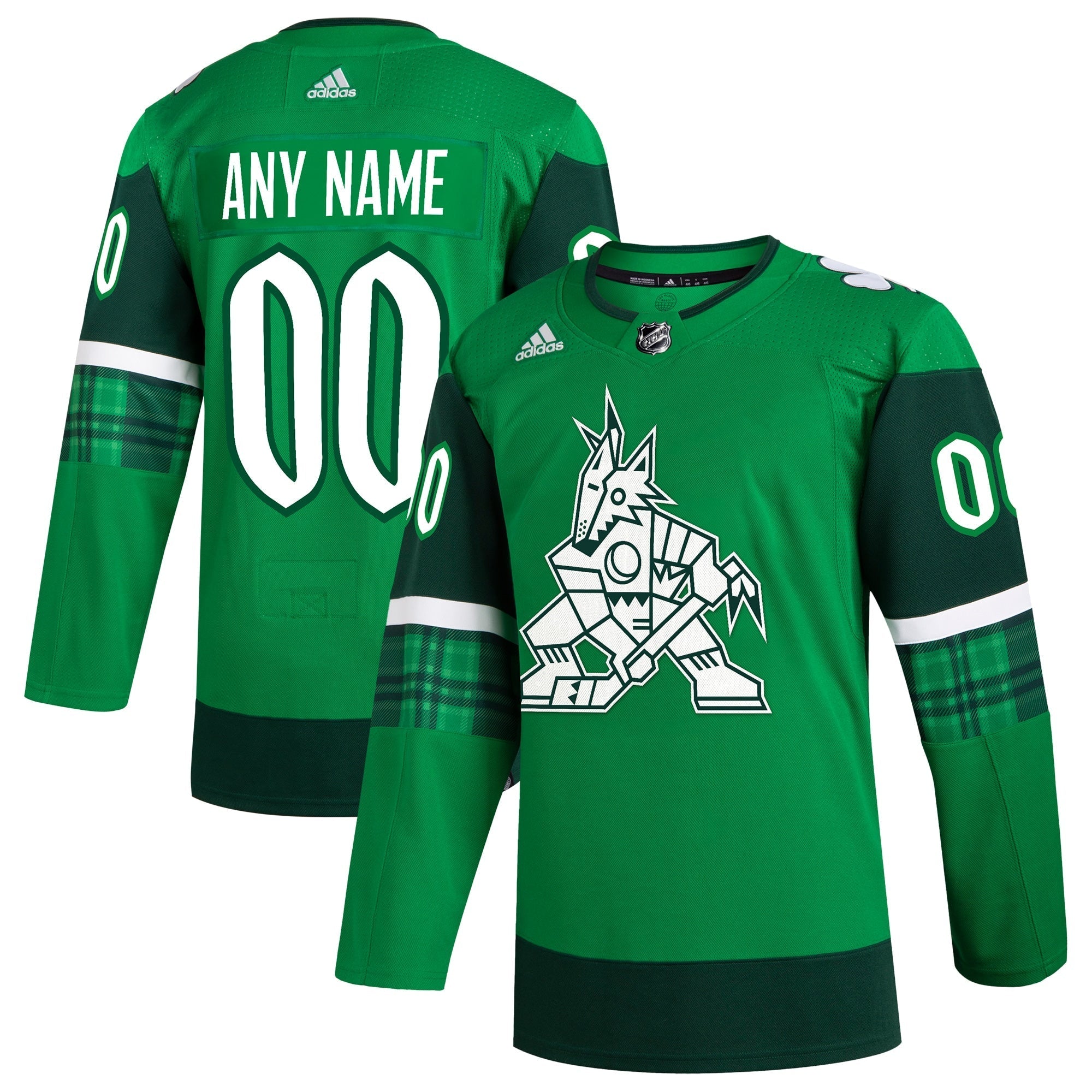 Arizona Coyotes  St. Patrick's Day customized Shirt - Kelly Green