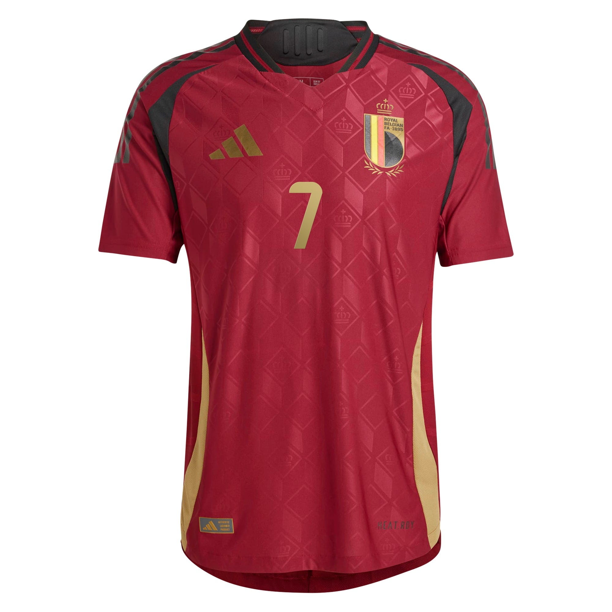 Kevin De Bruyne Belgium National Team  2024 Home Player Soccer Shirt - Burgundy