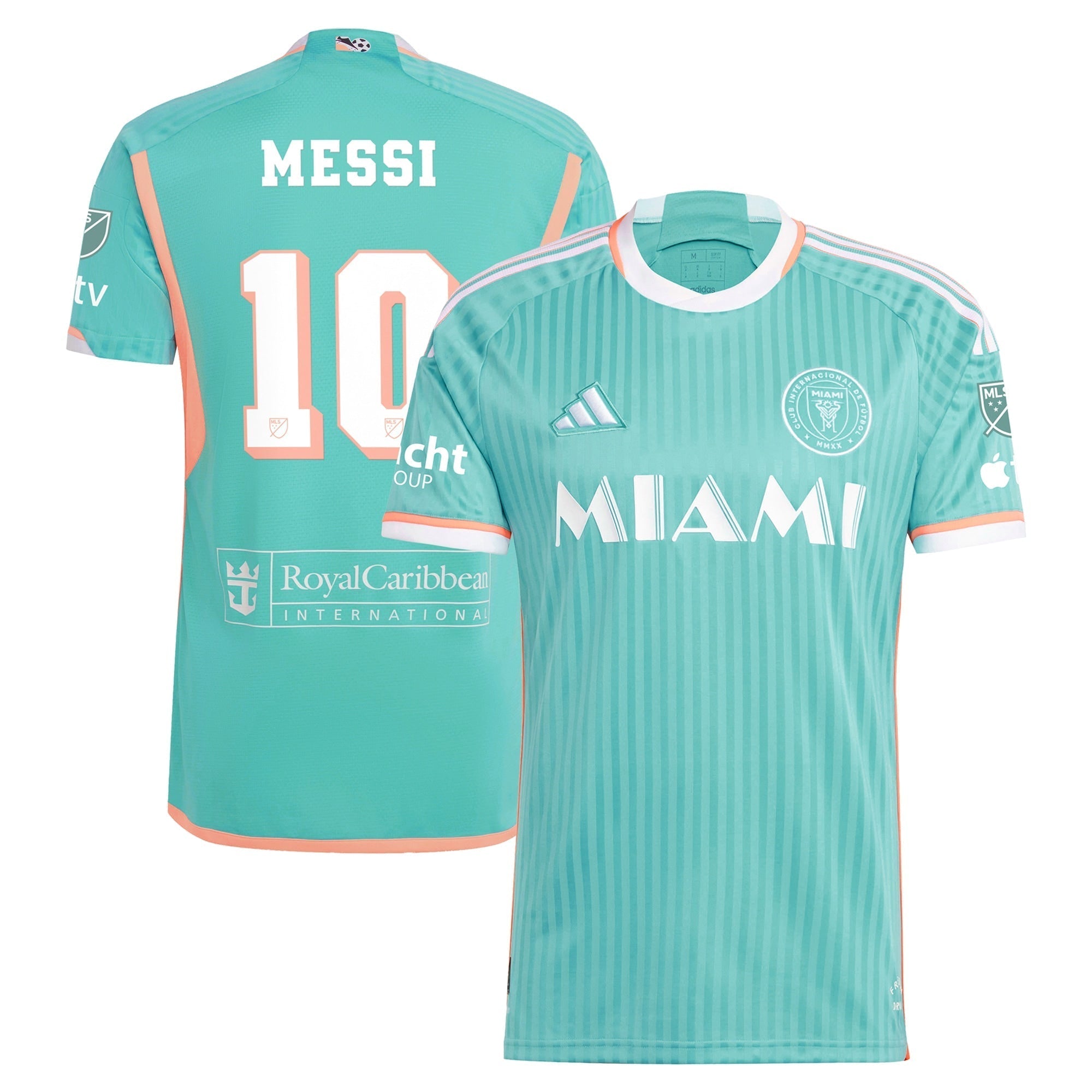 Lionel Messi Inter Miami CF 2024 Archive Soccer Shirt - Aqua