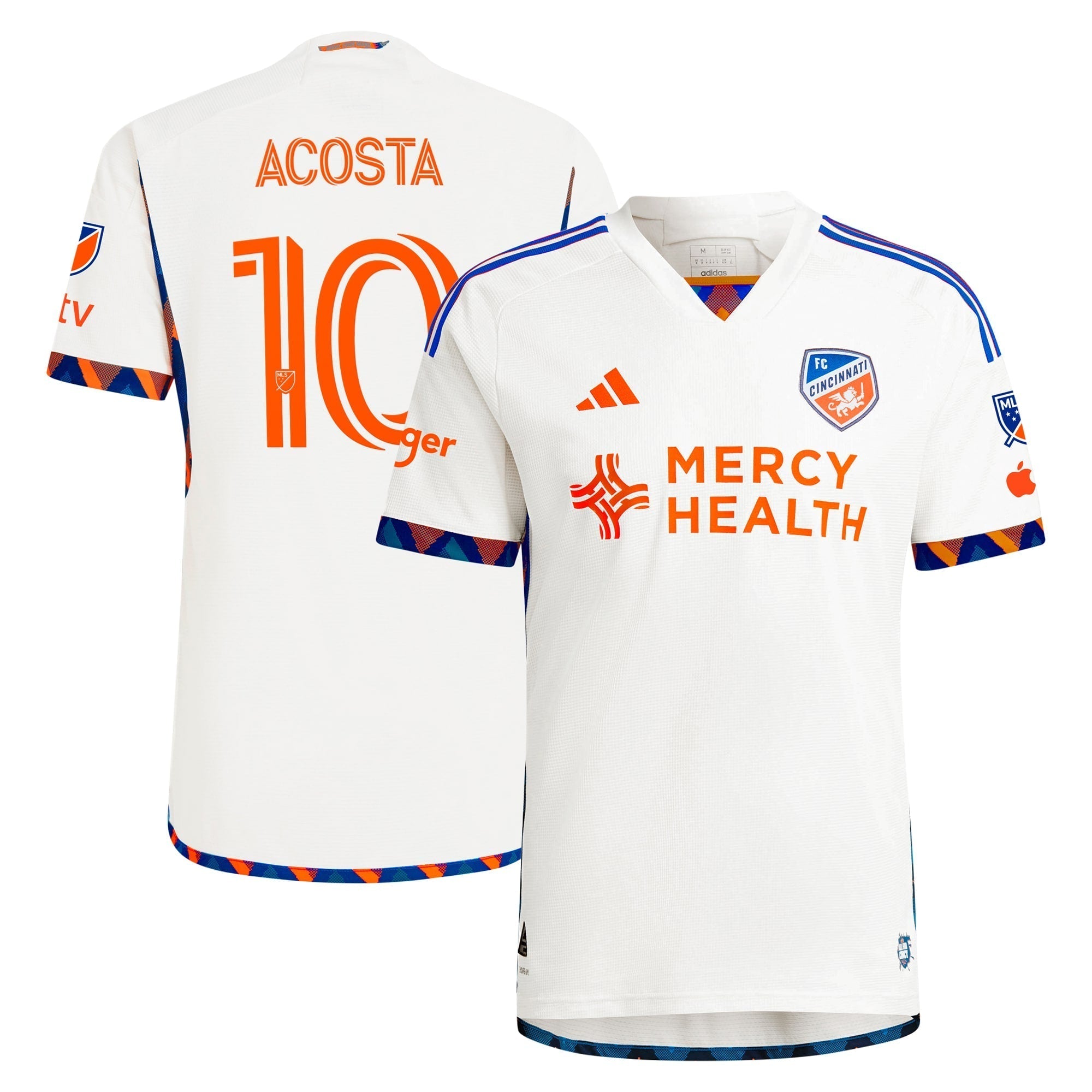 Luciano Acosta FC Cincinnati  2024 River Kit Player Soccer Shirt - White