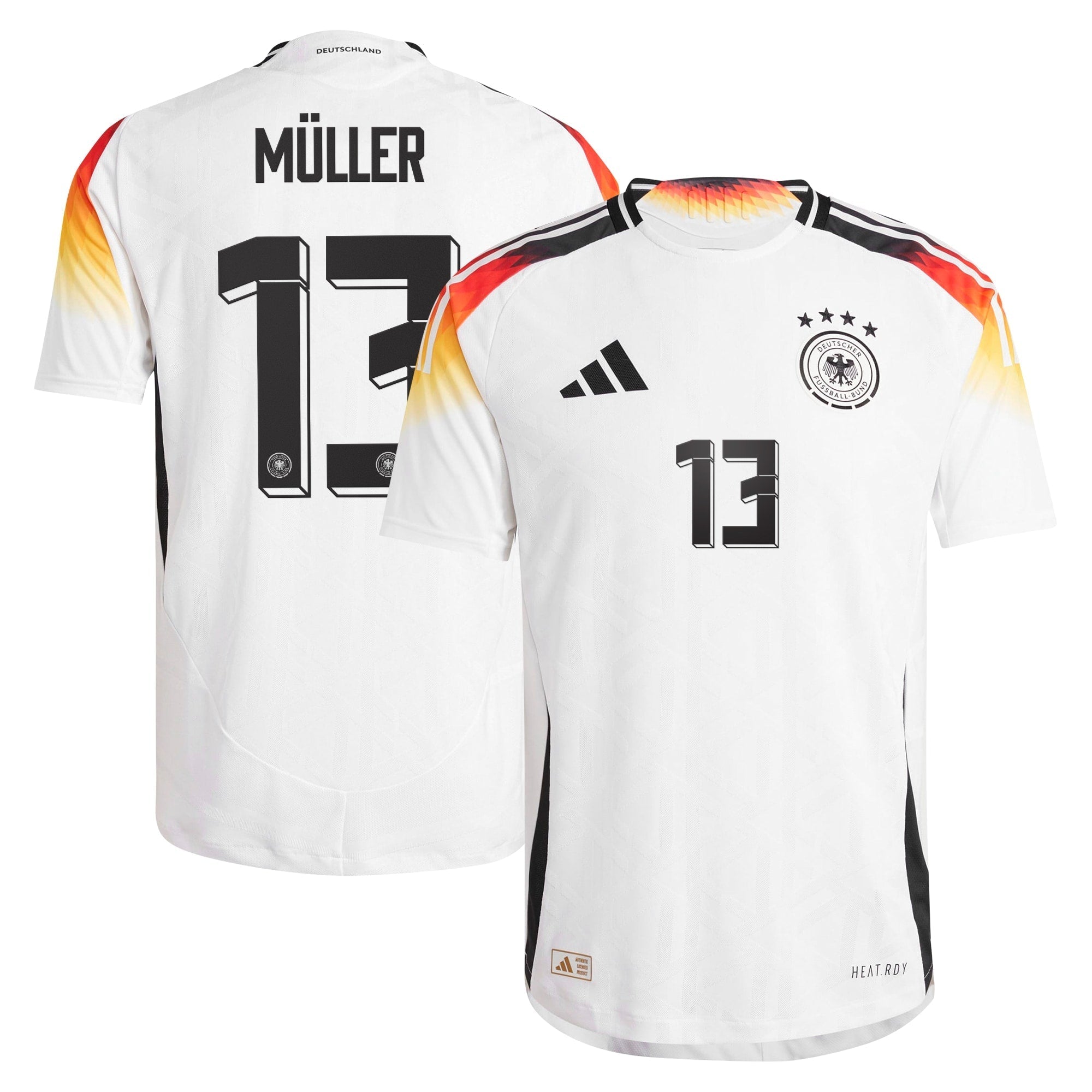 Thomas Muller Germany National Team  2024 Home Soccer Shirt - White