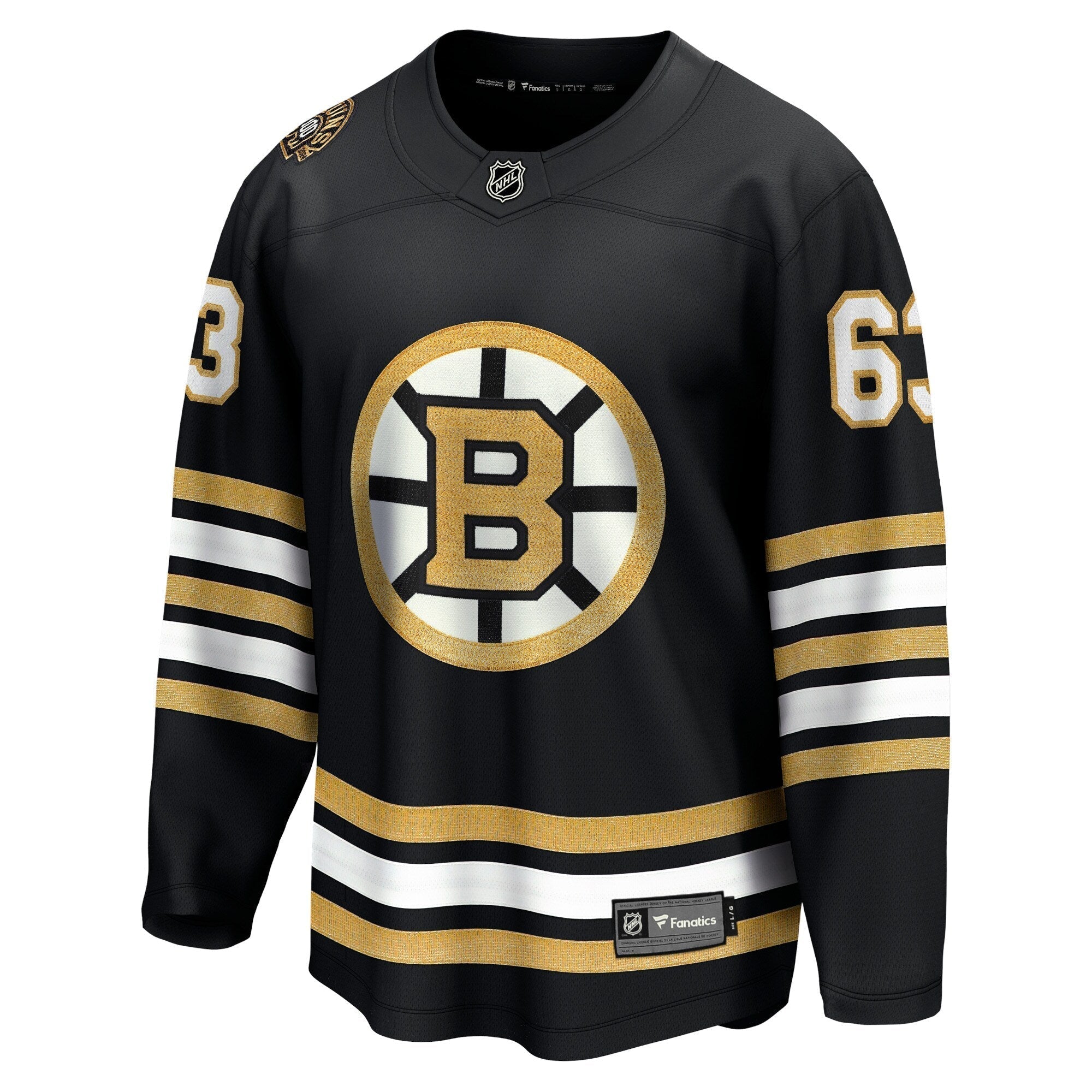 Brad Marchand Boston Bruins Fanatics Branded 100th Anniversary Premier Breakaway Player Shirt - Black