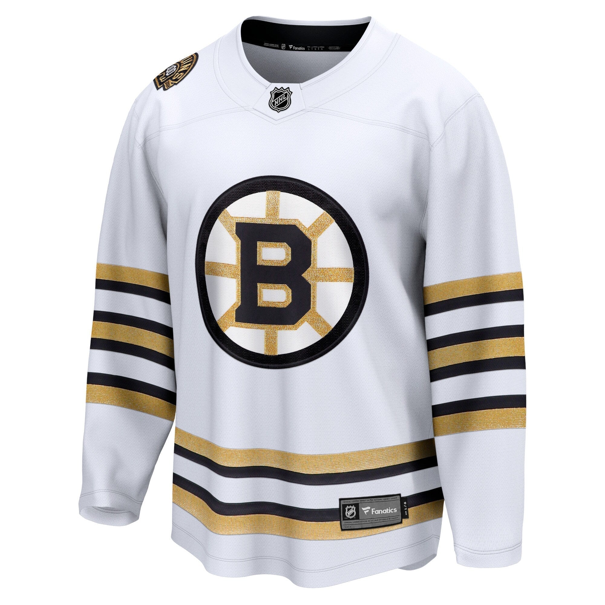Boston Bruins Fanatics Branded 100th Anniversary Premier Breakaway Shirt - White