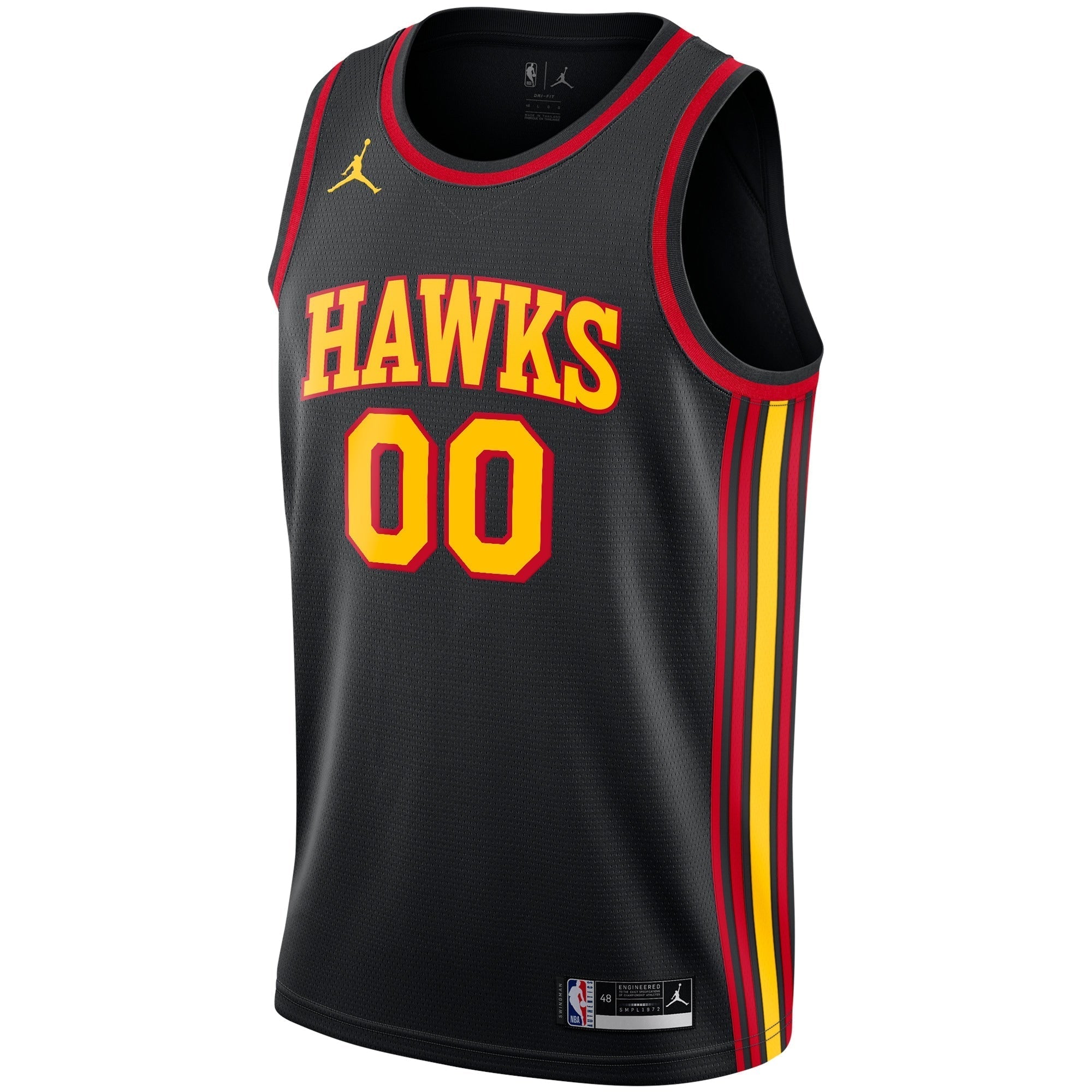 Atlanta Hawks Jordan Brand Swingman customized Shirt - Statement Edition - Black
