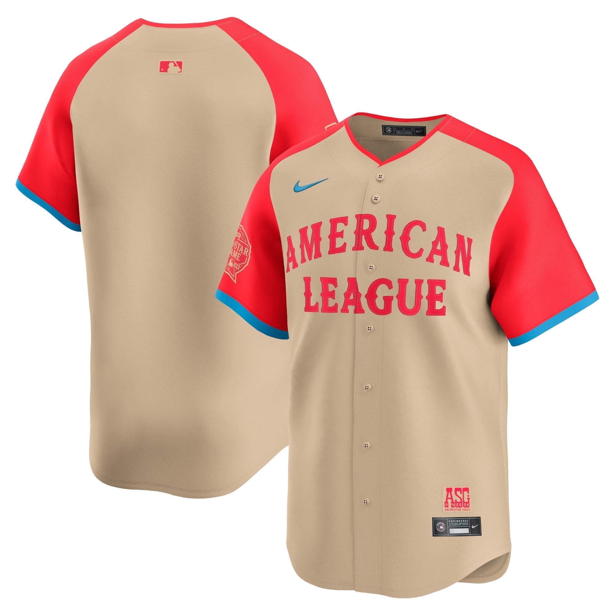 American League  2024 MLB All-Star Game Limited Shirt - Cream