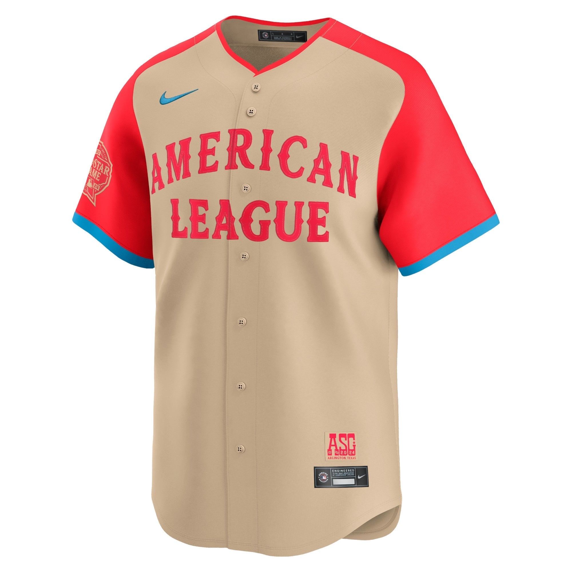 American League  2024 MLB All-Star Game Limited Pick-A-Player customized Shirt - Cream
