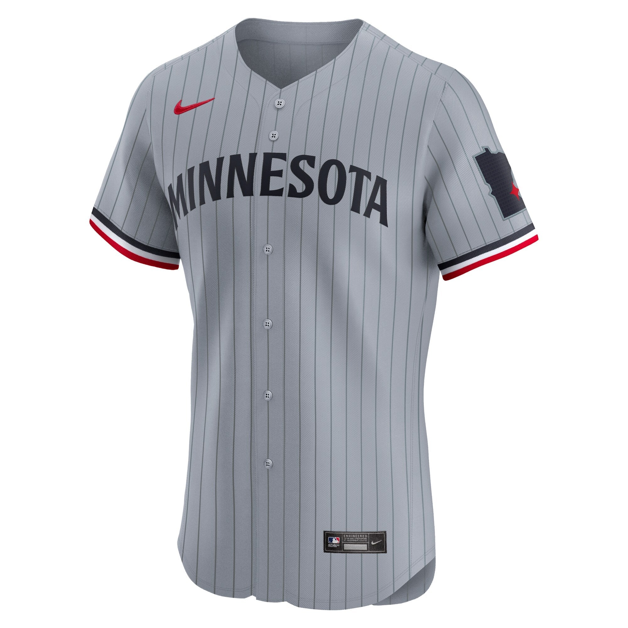 Minnesota Twins  Road 2024 Jackie Robinson Day Elite Shirt - Gray