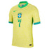 Vini Jr. Brazil National Team 2024 Home Soccer Shirt - Yellow