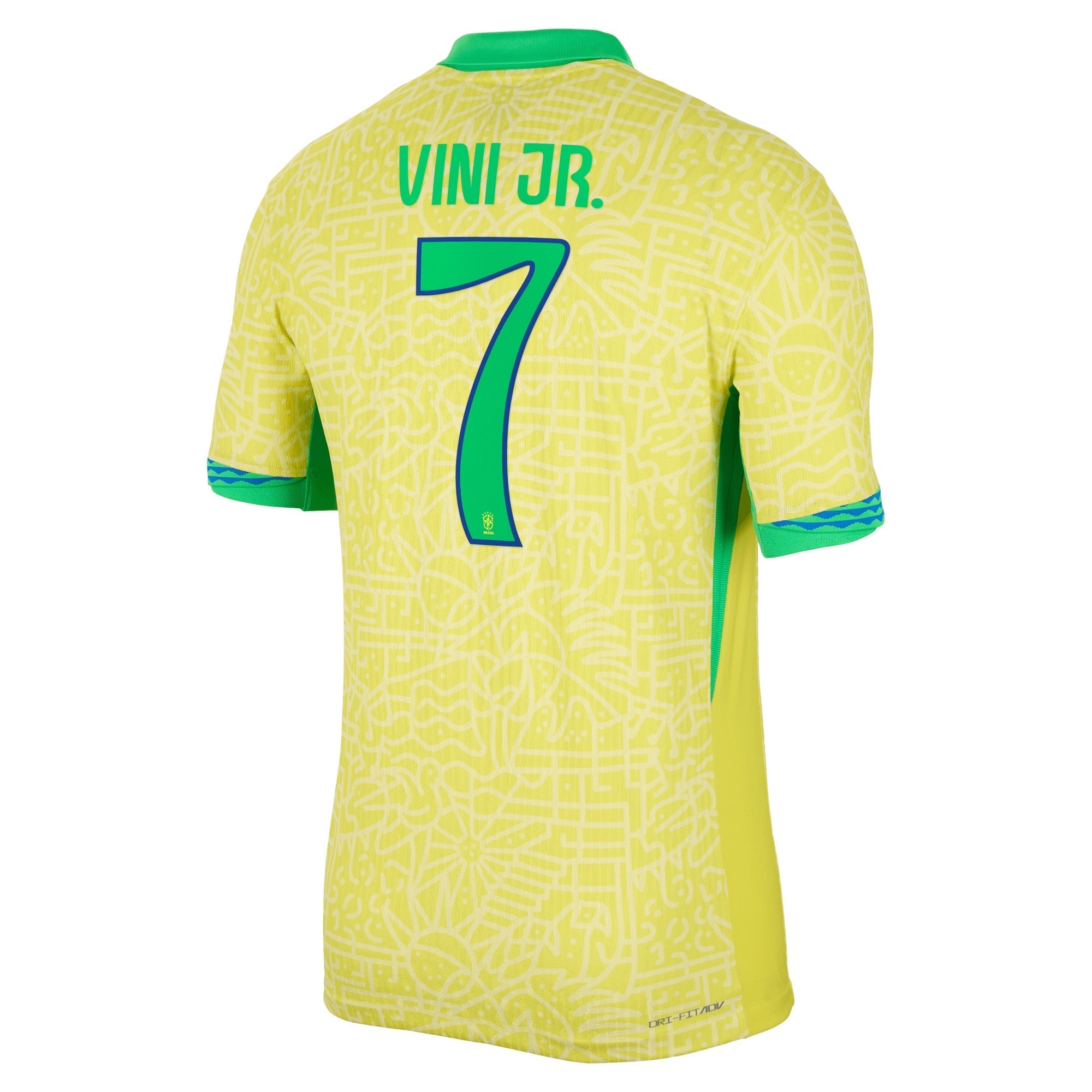 Vini Jr. Brazil National Team 2024 Home Soccer Shirt - Yellow